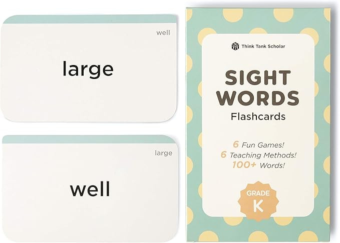 Award-Winning Kindergarten Sight Words Flash Cards – 100+ Dolch & Fry High-Frequency Words – ... | Amazon (US)