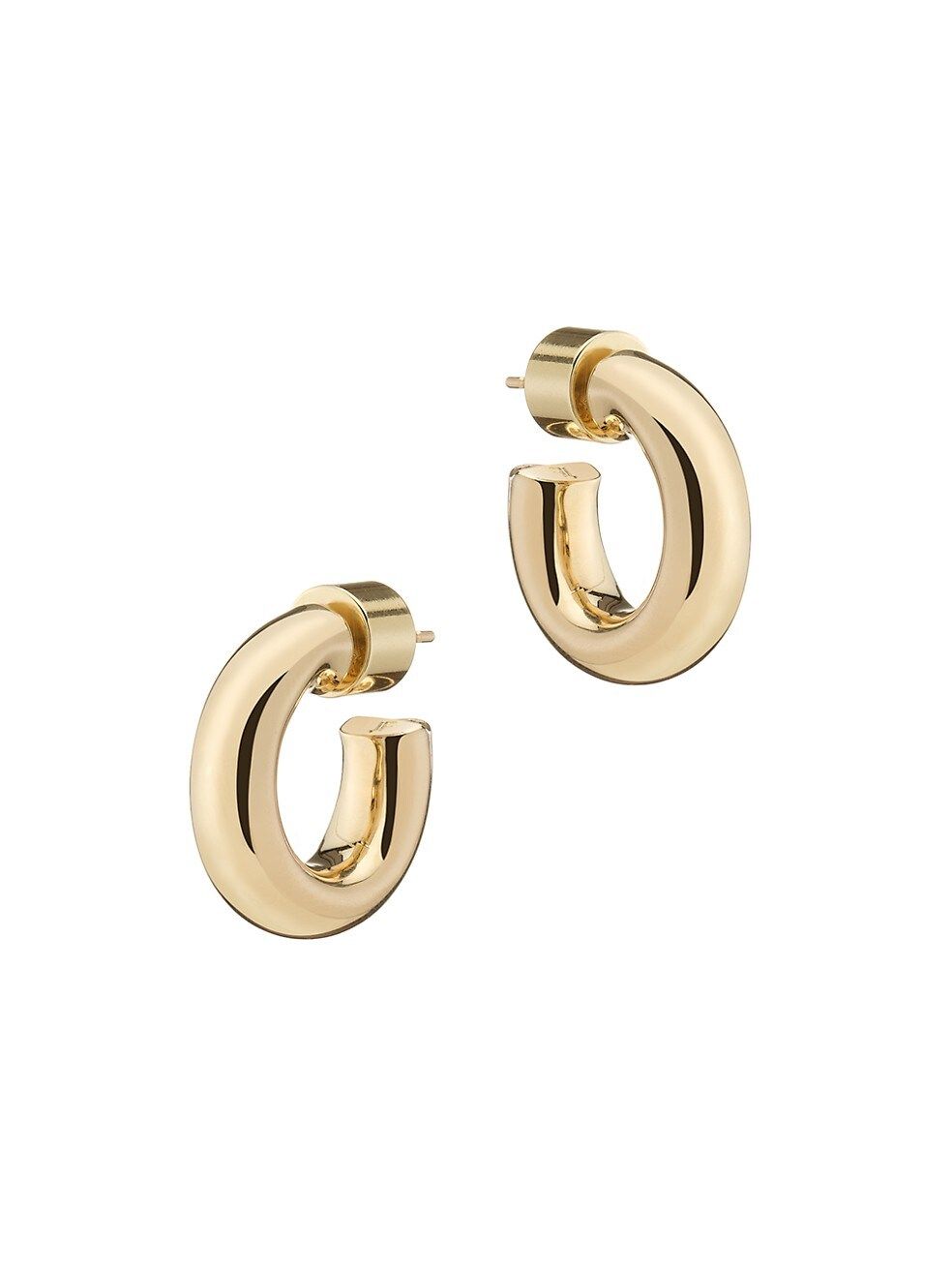 Natasha 10K-Gold-Plated Micro Huggie Hoop Earrings | Saks Fifth Avenue