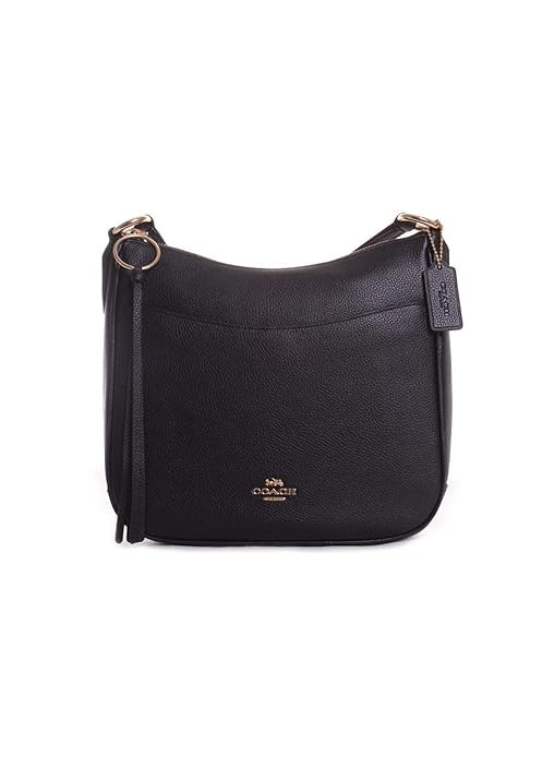COACH Women's Polished Pebble Leather Chaise Crossbody | Amazon (US)