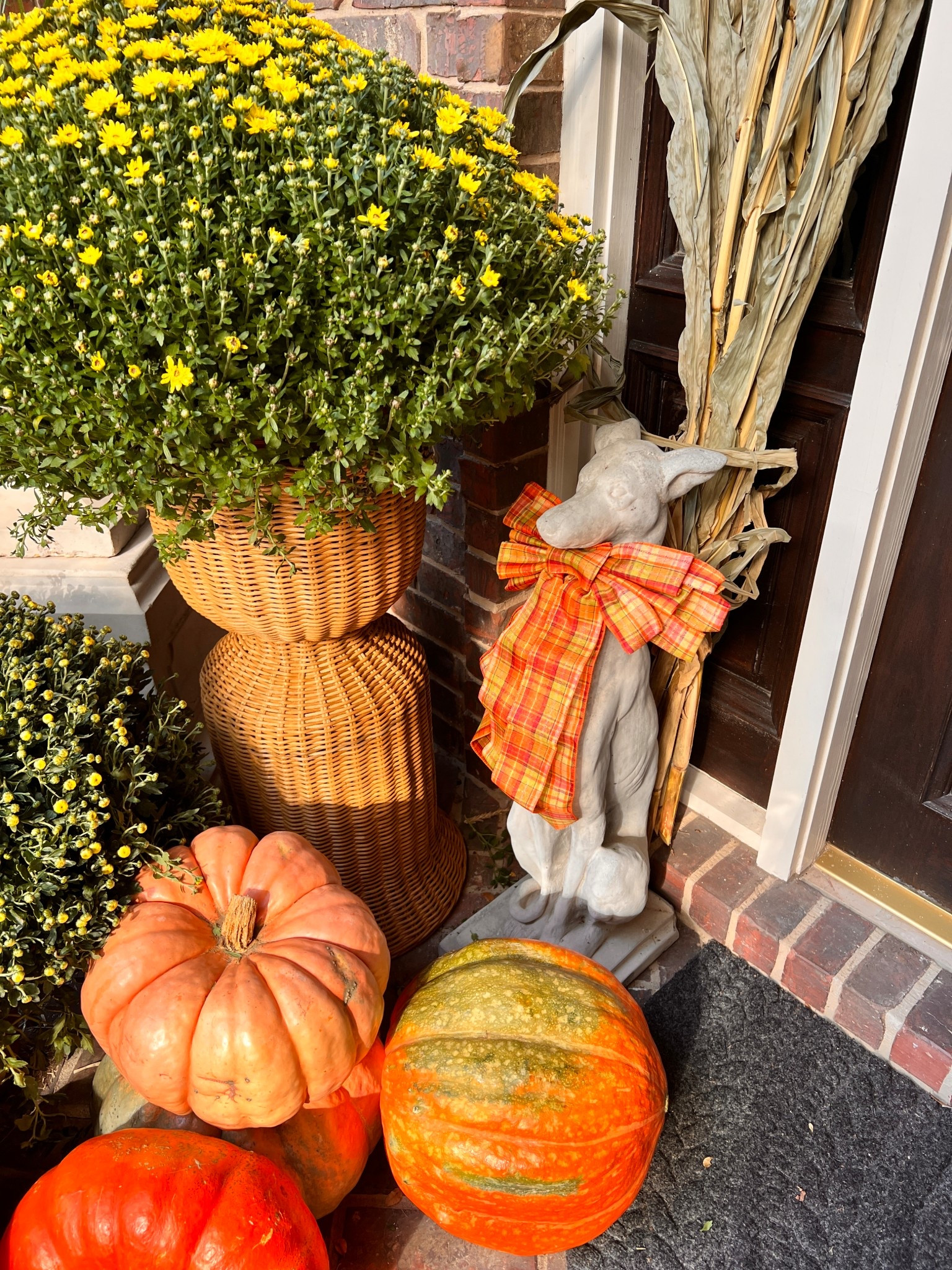 Fall decor for the front porch! Linked the bows and found similar wicker planters!

#LTKHalloween #LTKHome #LTKSeasonal