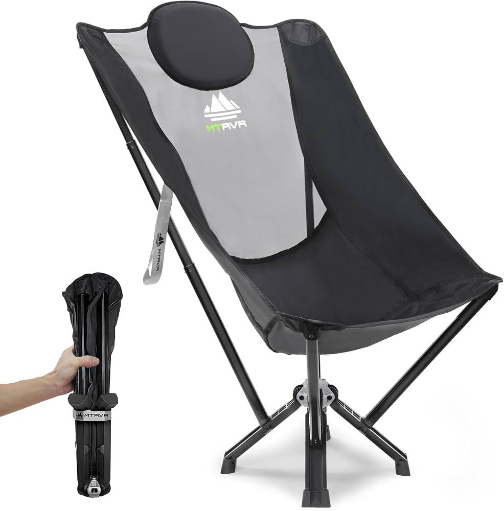 High Back Folding Camping Chairs, Plus Size Camp Chairs for Adults, Portable Chair Foldable Loung... | Amazon (US)