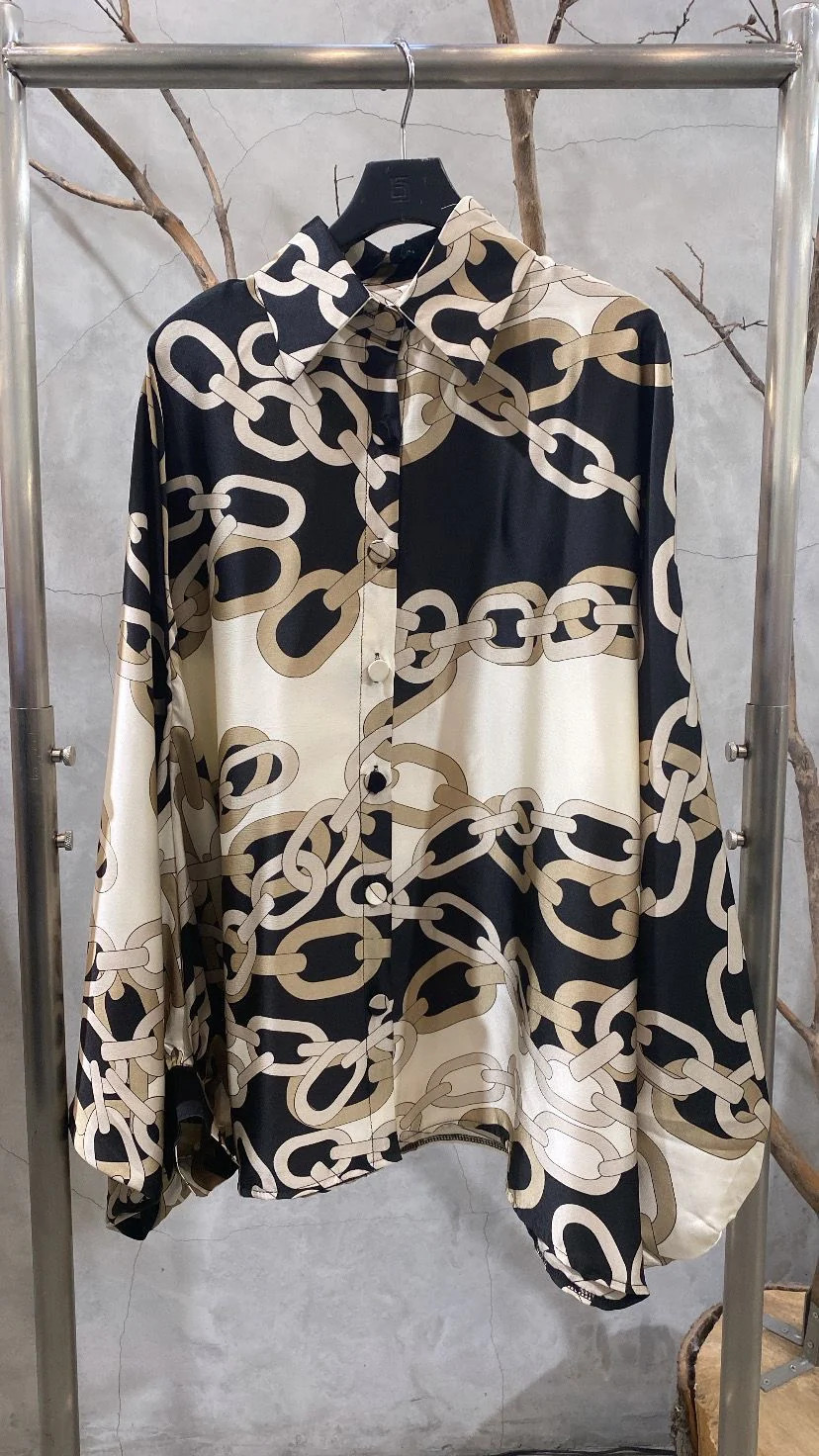 NEW!! Chainlink Satin Top | Glitzy Bella