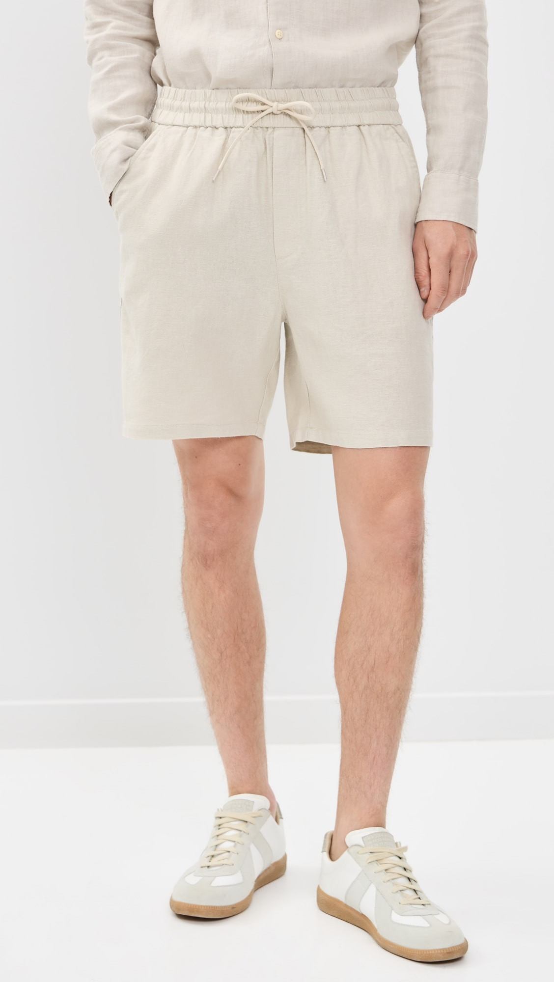 Drawstring Linen Shorts 7" | Shopbop