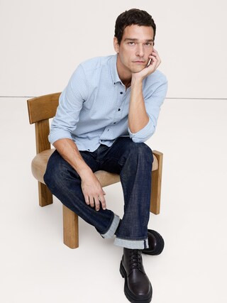 Standard-Fit Lightweight Flannel Shirt | Banana Republic (CA)