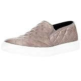 Athlefit Women's Quilted Slip On Sneakers Comfort Flat Shoes Loafers EU41 Mocha | Amazon (US)