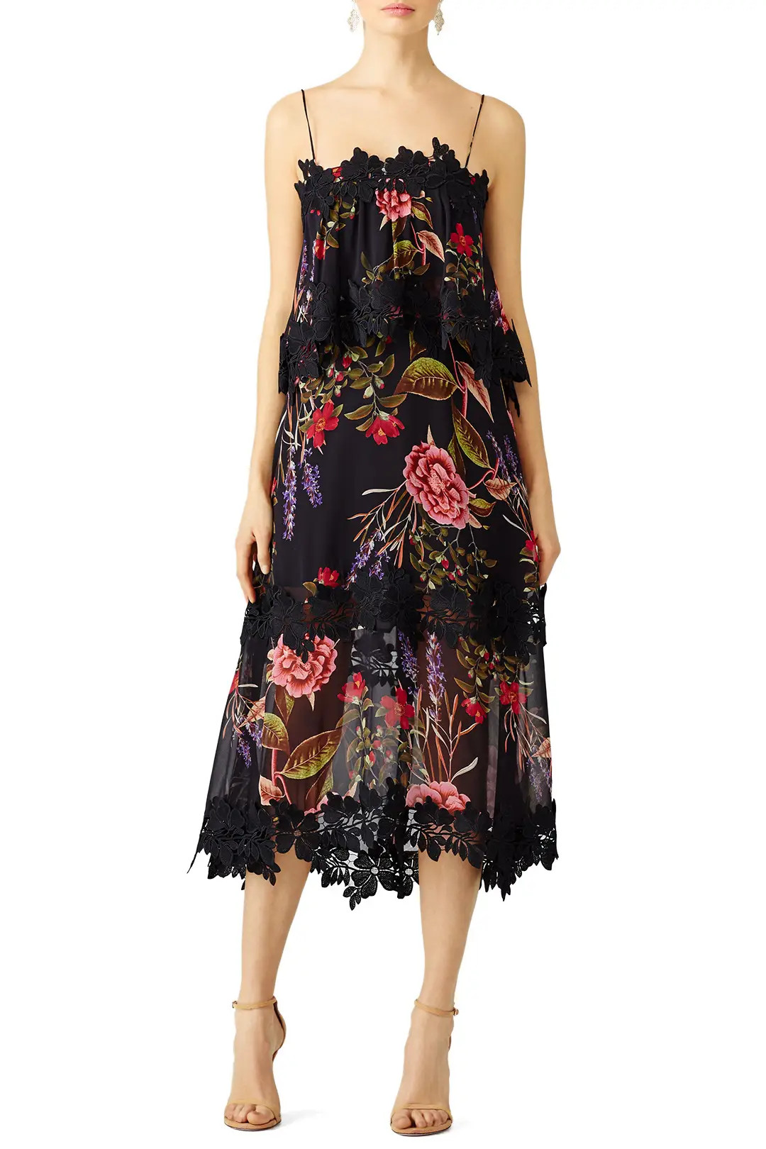 Nicholas Black Peony Popover Dress | Rent The Runway