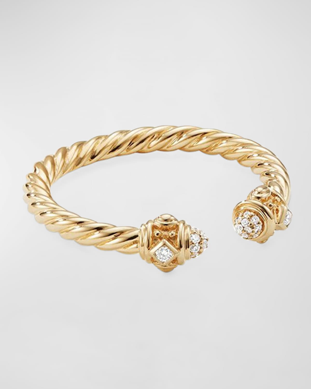 Renaissance Ring with Diamonds in 18K Gold, 2.3mm | Neiman Marcus