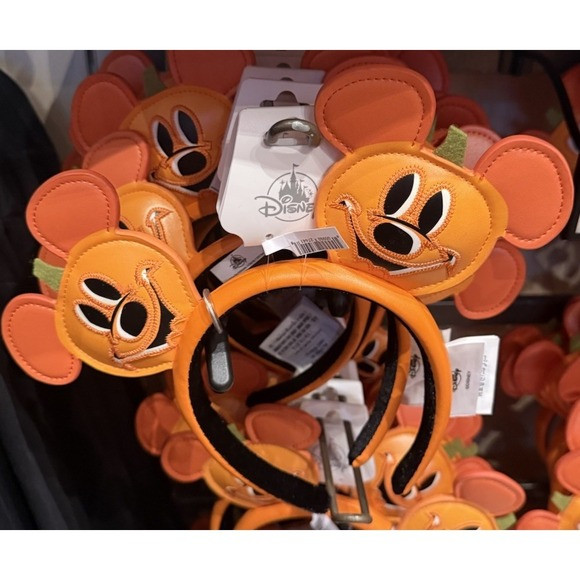 Disney Parks 2025 Halloween Mickey‎ Mouse Ears Pumpkin Jack O Lantern Headband | Poshmark