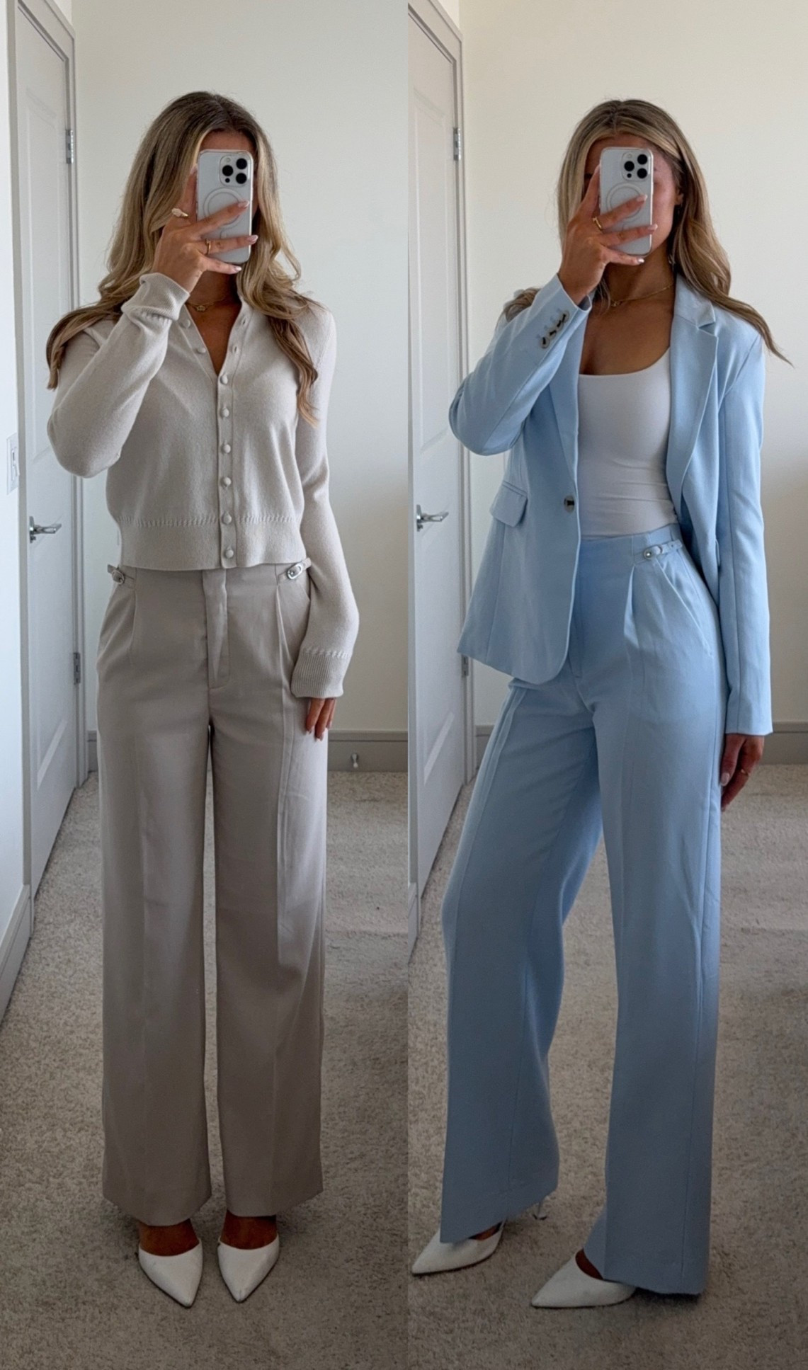 styling @abercrombie Sloan tailored pants for the office 👩🏼‍💼🩵 #abercrombiepartner

#LTKWorkwear