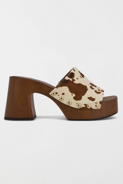 MIA Emmerie Heeled Mule Wooden Sandal | Urban Outfitters (US and RoW)