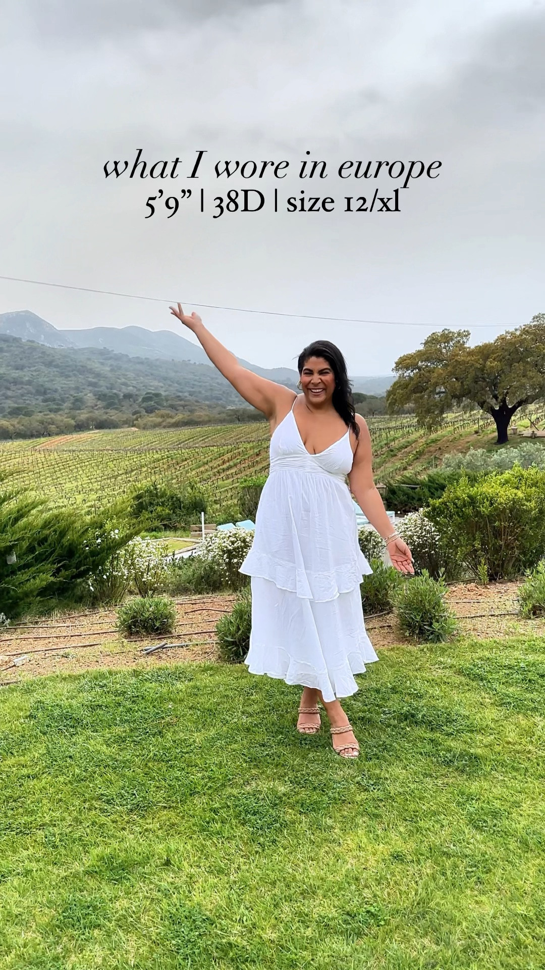 What I wore in europe! I’m 5’9” 38D size 12 or xl ✨

Outfit 1: wearing a size L
Outfit 2: wearing an XL in dress & XL in jean jacket
Outfit 3: wearing a L tall in Emerson linen dress
Outfit 4: wearing an XL in two piece set 

// midsize outfit ideas, vacation outfit ideas, European outfit ideas, European vacation, travel outfits, spring fashion, spring style, spring outfits, spring dresses, Abercrombie, amazon fashion 

#LTKmidsize #LTKfindsunder50 #LTKfindsunder100