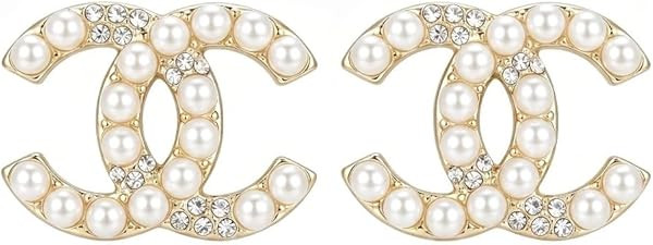 Women’s Designer Gold Earrings, Pearl and Rhinestone Accented Dangle Earrings, Fashion Jewelry ... | Amazon (US)