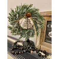 Small Wreath Hanger, Wreath Stand, Small Wreath, Farmhouse Christmas Decor, Rustic Primitive Gift | Etsy (US)