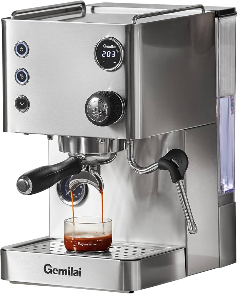 15 Bar Espresso Machine, Coffee Maker with Steam Milk Frother Wand, Cappuccino Machine and Profes... | Amazon (US)