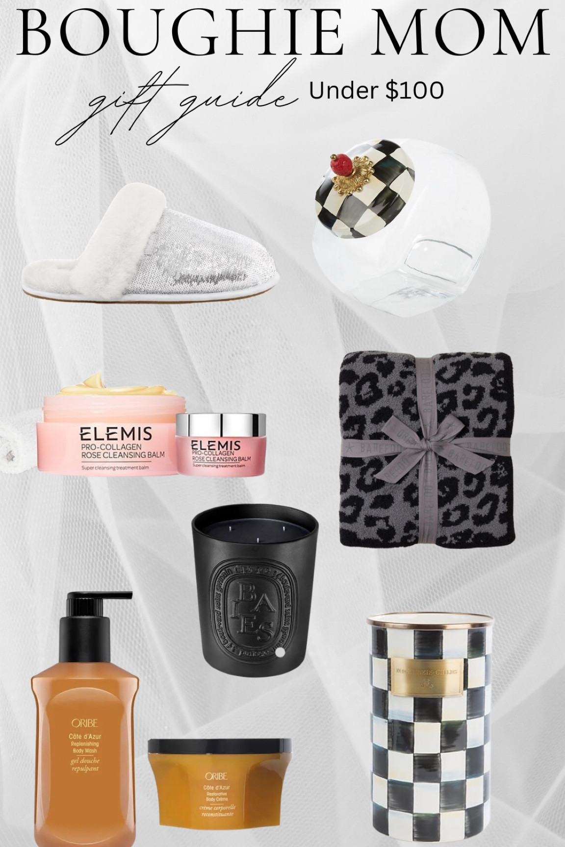 Some of my favorite gifts for the lady that has everything. Mackenzie Childs barefoot dreams diptique elemis oribe ugg slippers 

#LTKbeauty #LTKGiftGuide #LTKfindsunder100