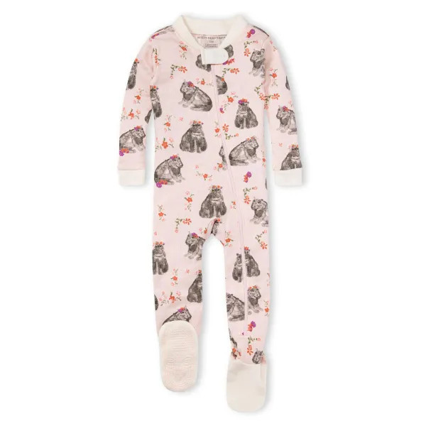 Hippie Hippos Organic Cotton Pajamas | Burts Bees Baby