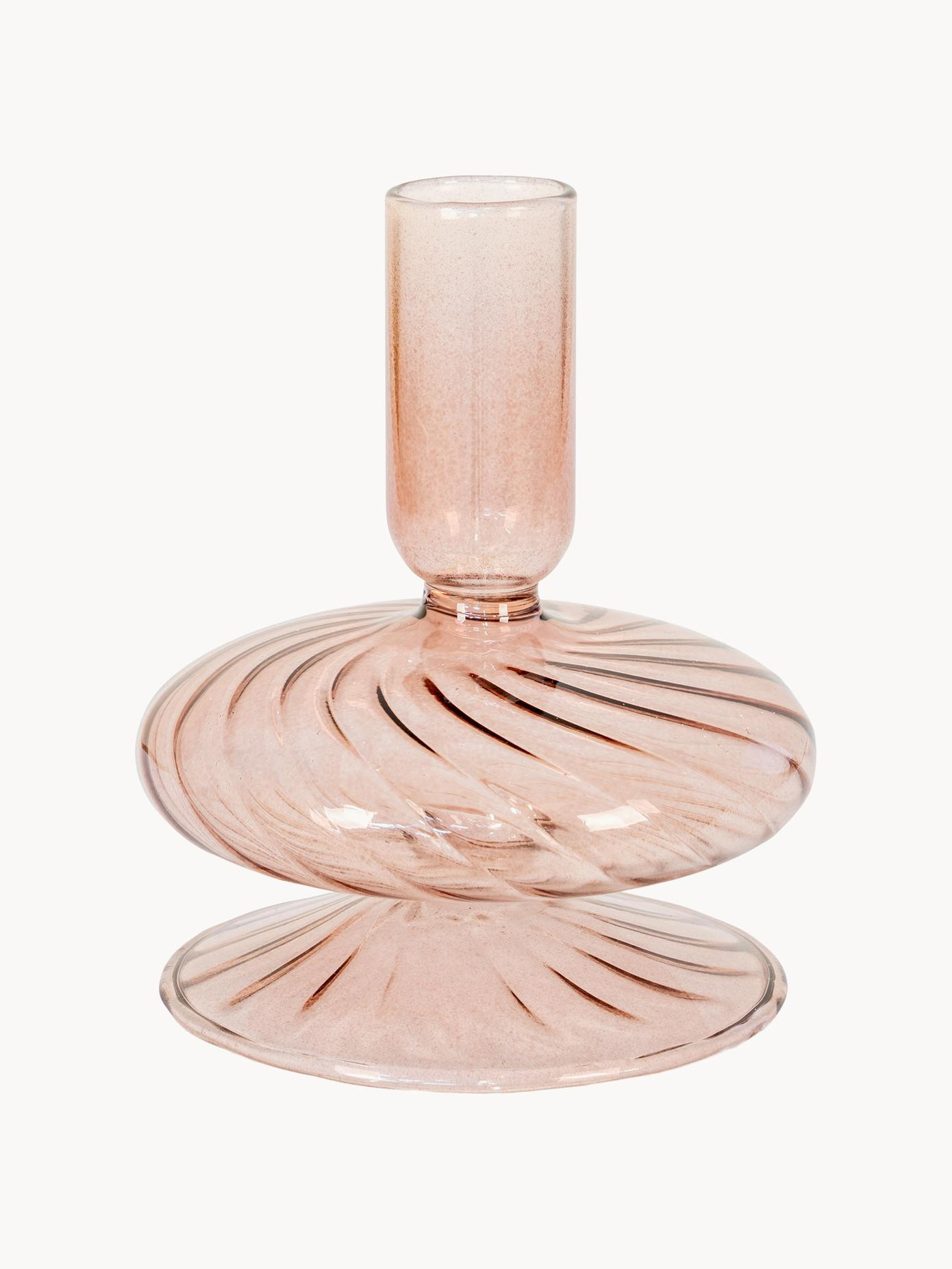 Mundgeblasener Kerzenhalter Flamenco | Westwing EU