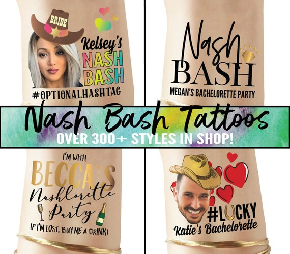Nash Bash Bachelorette Party Tattoos If Lost Buy Me a Drink - Etsy | Etsy (US)