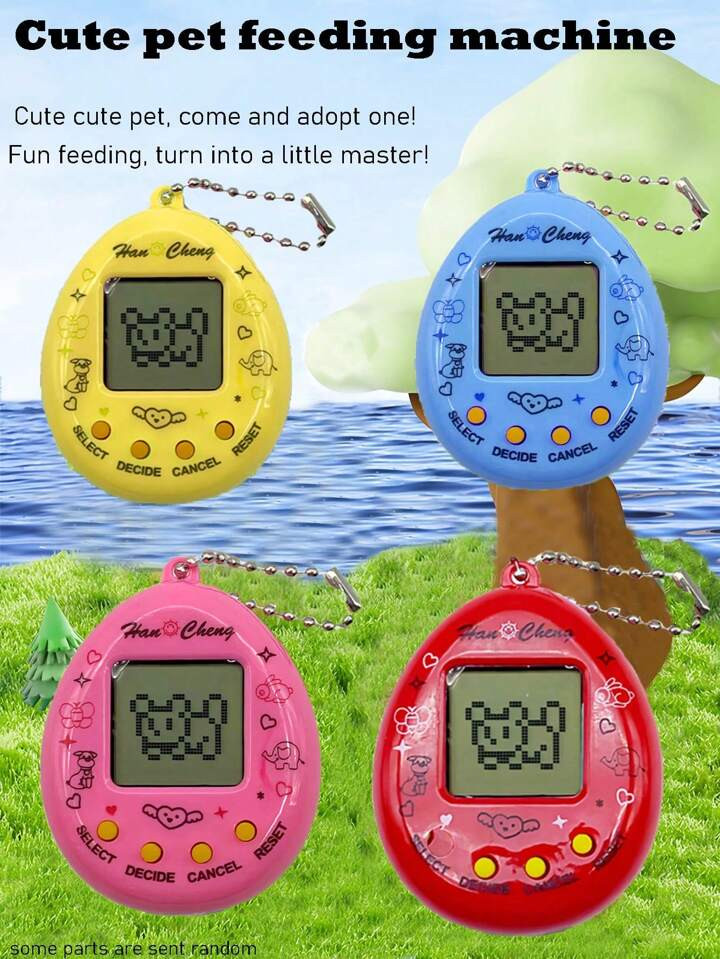 Electronic Pet Game Handheld Retro Game Console, 168-In-1 Games, Black & White Screen, Keychain P... | SHEIN