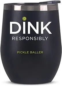 Pickle Ball Dink Responsibly pickleball Lovers Stemless Wine Tumbler Gift for Men Women or Partne... | Amazon (US)