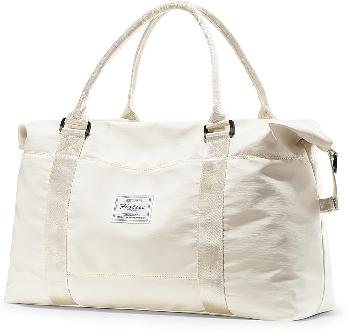 Travel Duffel Bag,Sports Tote Gym Bag,Shoulder Weekender Overnight Bag for Women | Amazon (US)