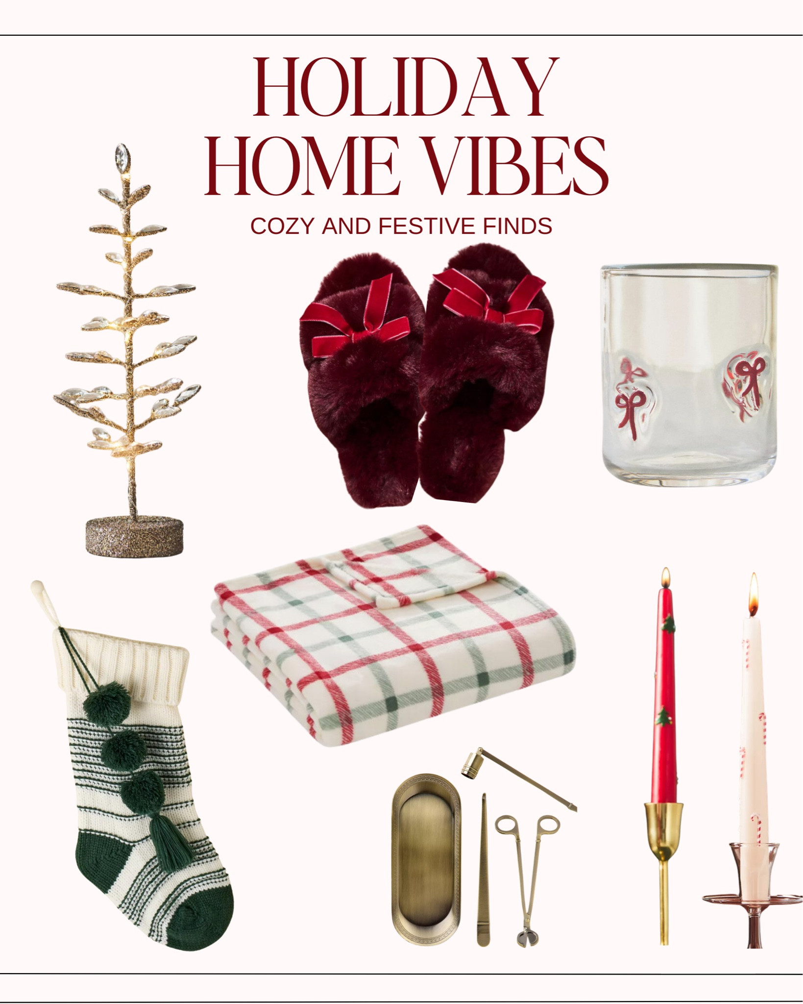 Holiday home vibes😌

#slippers #anthropologie #glasses #christmasglass #stocking #christmasdecor #christmastree #giftideas #giftguide #target #blanket #christmas #christmasblanket #throwblanket #candle #decor #christmasdecor #decorativecandles 

#LTKHoliday #LTKHome #LTKSeasonal