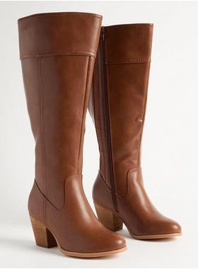 Almond Toe Heeled Knee Boot (WW) | Torrid (US & Canada)