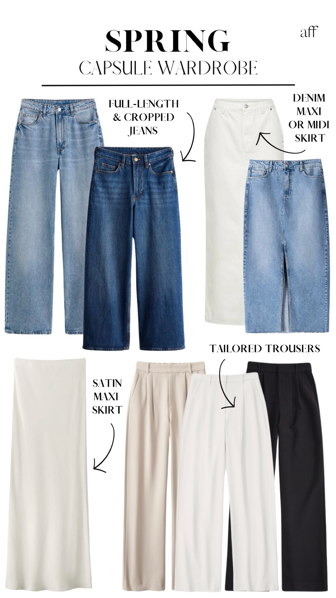 SPRING CAPSULE WARDROBE | PART 2 | SKIRTS & TROUSERS 👖 

#LTKfindsunder100 #LTKstyletip #LTKworkwear