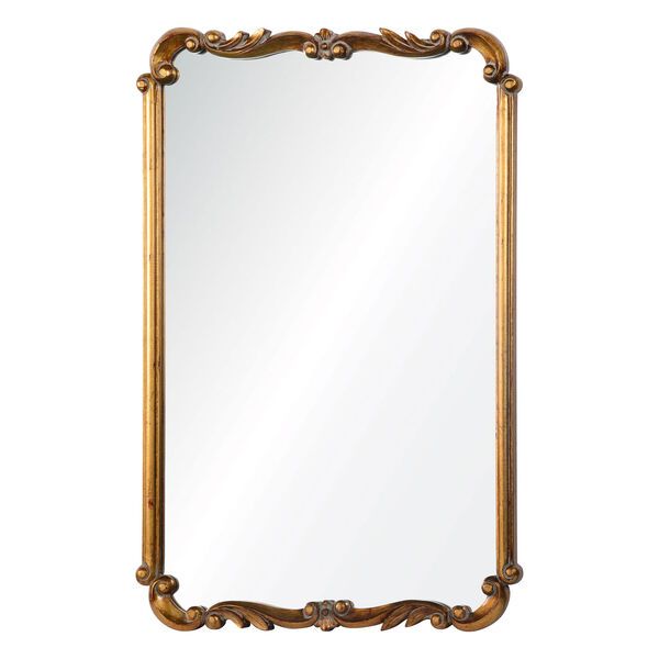 Wellington Gold Rectangular Mirror | Bellacor