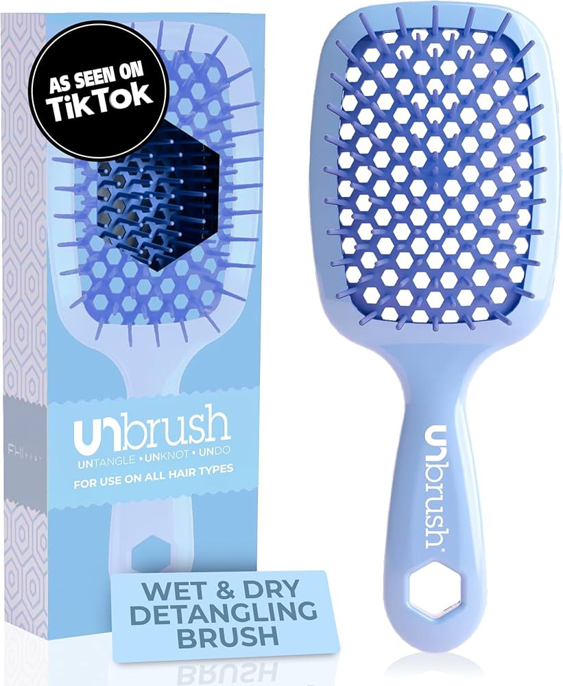 FHI Heat UNbrush Detangling Brush for Pain-Free Brushing on All Wet or Dry Hair Types — Durable... | Amazon (US)