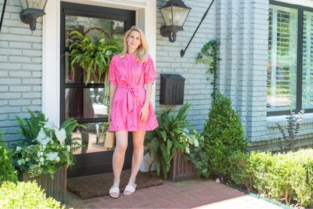 This pink eyelet shirt dress is great for summer! Comes in two other colors too! #walmartfashion @walmartfashion

#LTKstyletip #LTKSeasonal #LTKunder100