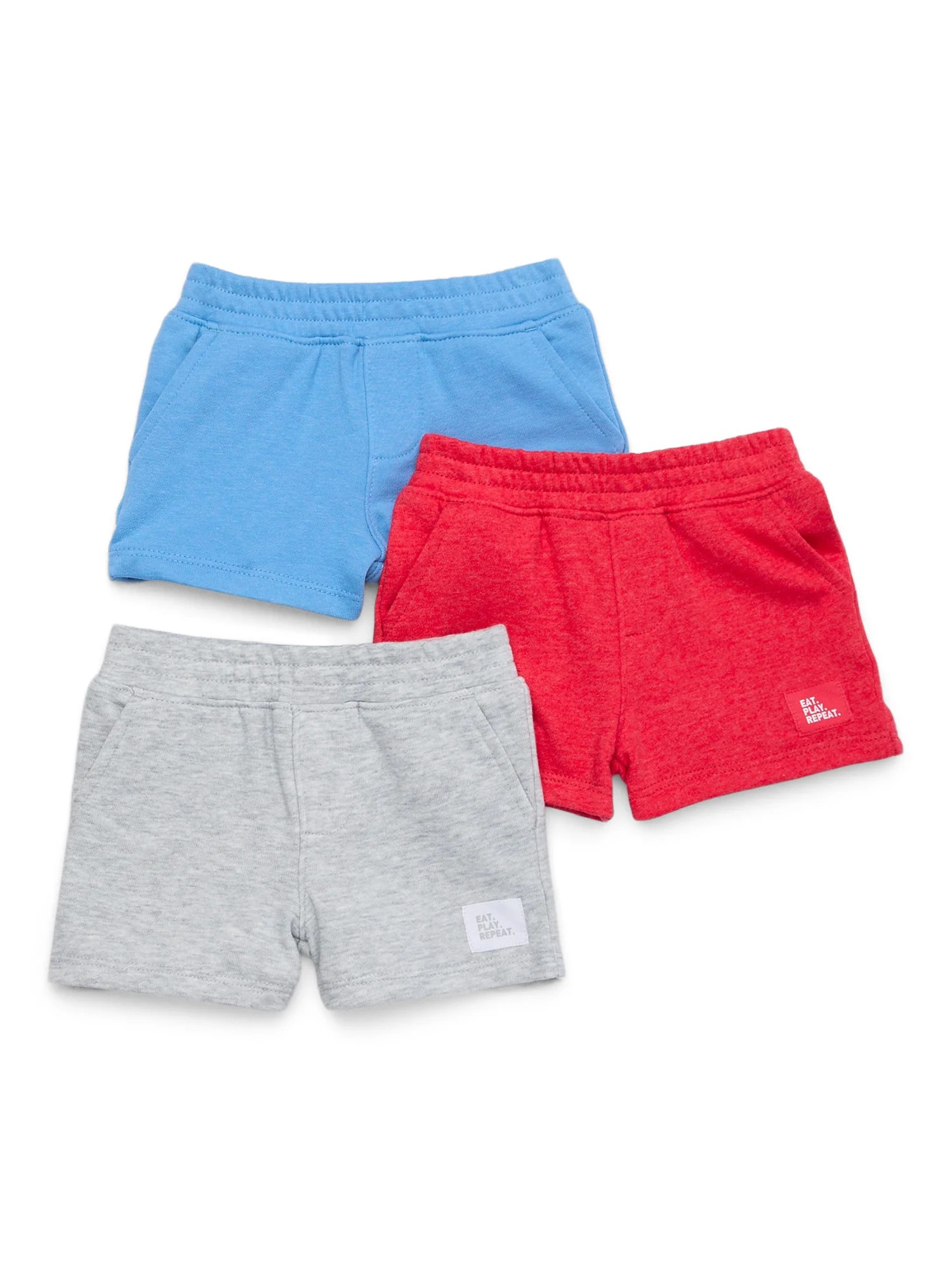 Garanimals Baby Boys’ French Terry Shorts, 3-Pack, Sizes 0M-24M - Walmart.com | Walmart (US)
