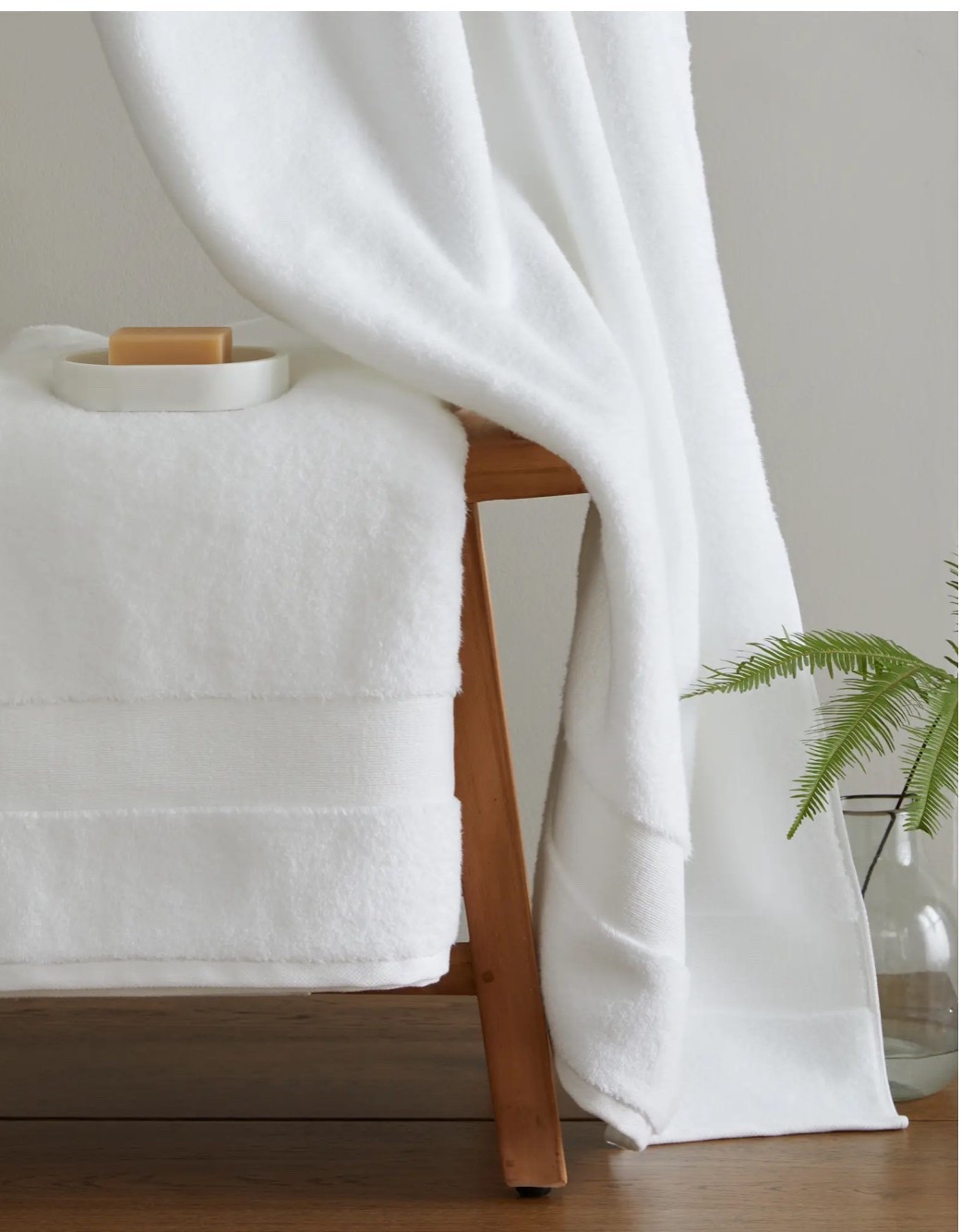 Plush bath towels and wash clothes. I love the quality for the price. 