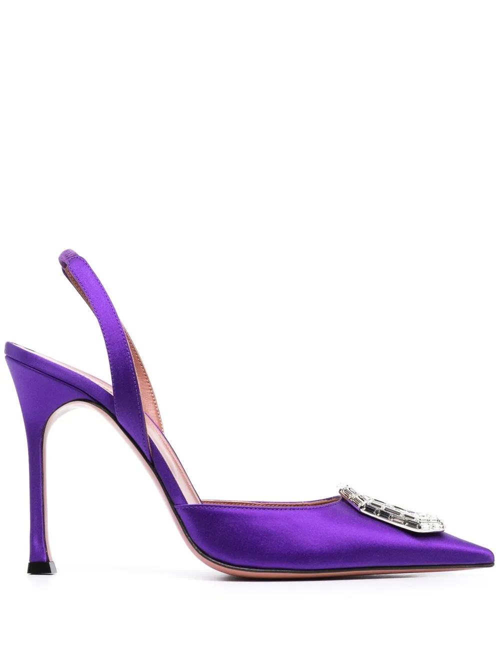 Amina Muaddi Camelia 105mm Slingback Pumps - Farfetch | Farfetch Global