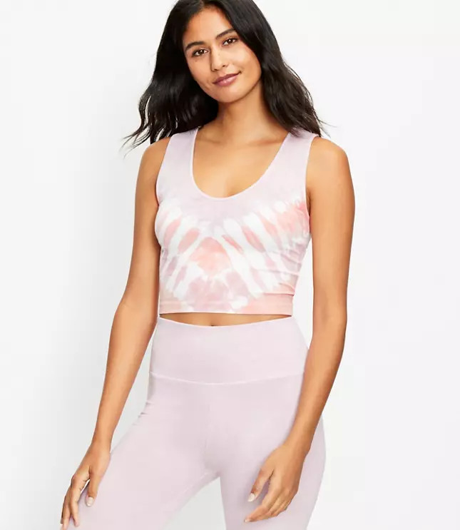 Lou & Grey Tie Dye Essential V-Neck Bralette | LOFT