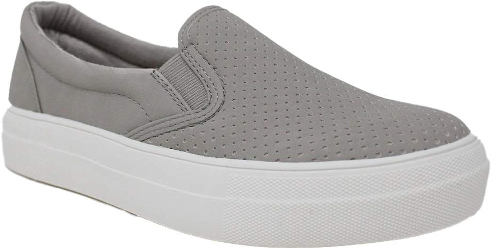 Soda Tracer Women's Preforated Slip On Sneakers | Amazon (US)