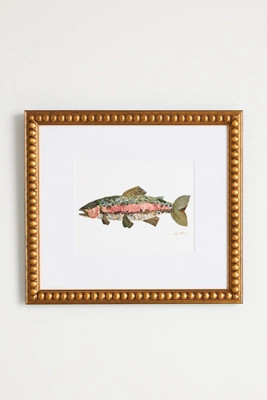 Pressed Flower Rainbow Trout Wall Art | Anthropologie (US)