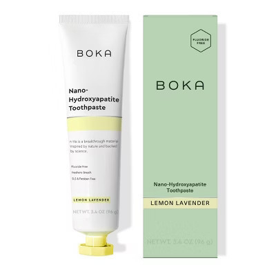 Boka Fluoride-Free Nano Hydroxyapatite Toothpaste - Lemon Lavender - 3.4oz | Target