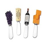 Wine Things Red Wine Tasting Resin Cheese Spreaders Set of 4 | Amazon (US)