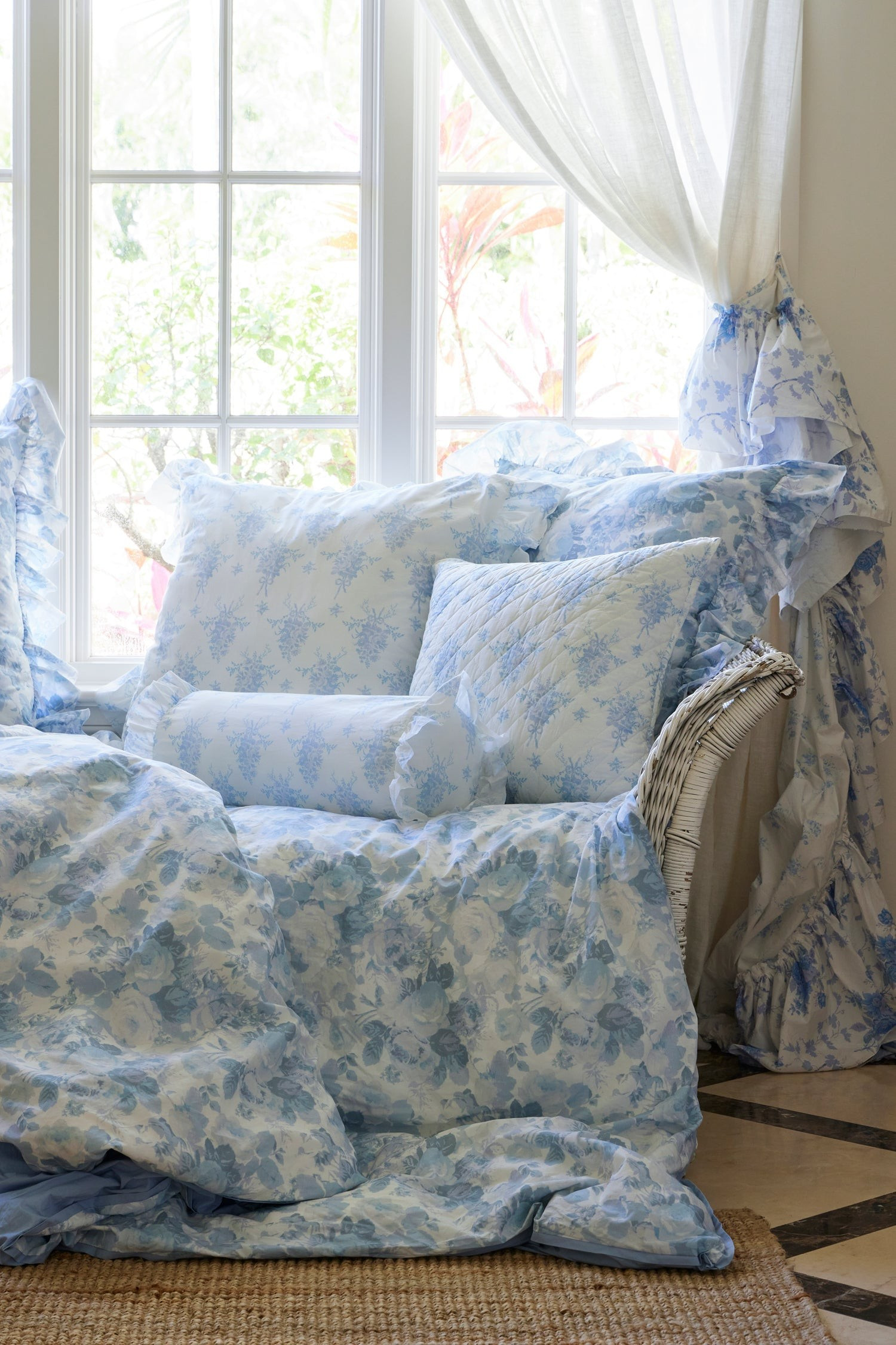 Rosie Arrangements Bolster Pillow | LOVESHACKFANCY