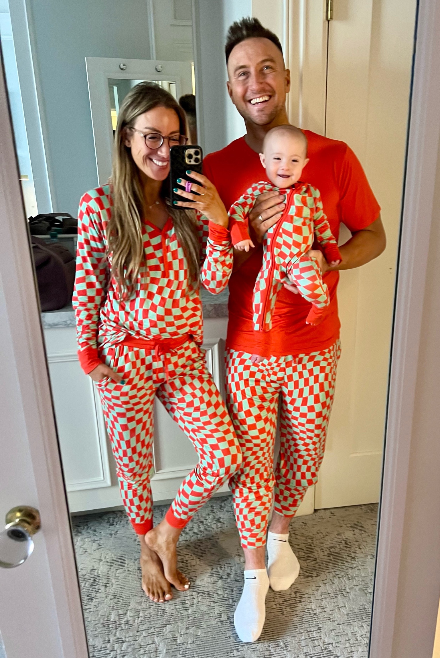 SARAHLIT 20% off! Matching family Christmas checkered pjs 

#LTKfamily #LTKCyberSaleES