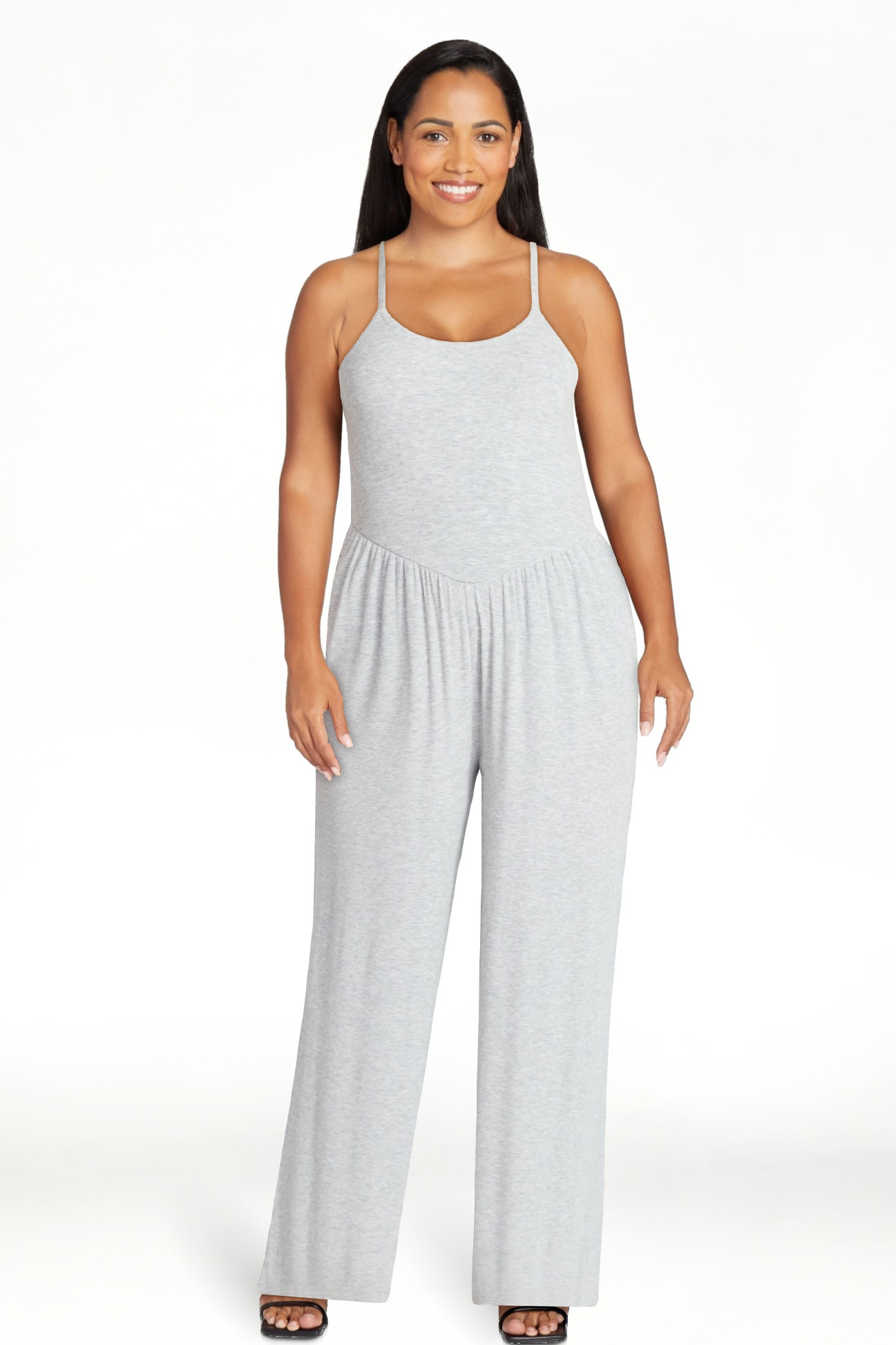 No Boundaries Sleeveless Cami Jumpsuit, Women's XXS-XXL | Walmart (US)