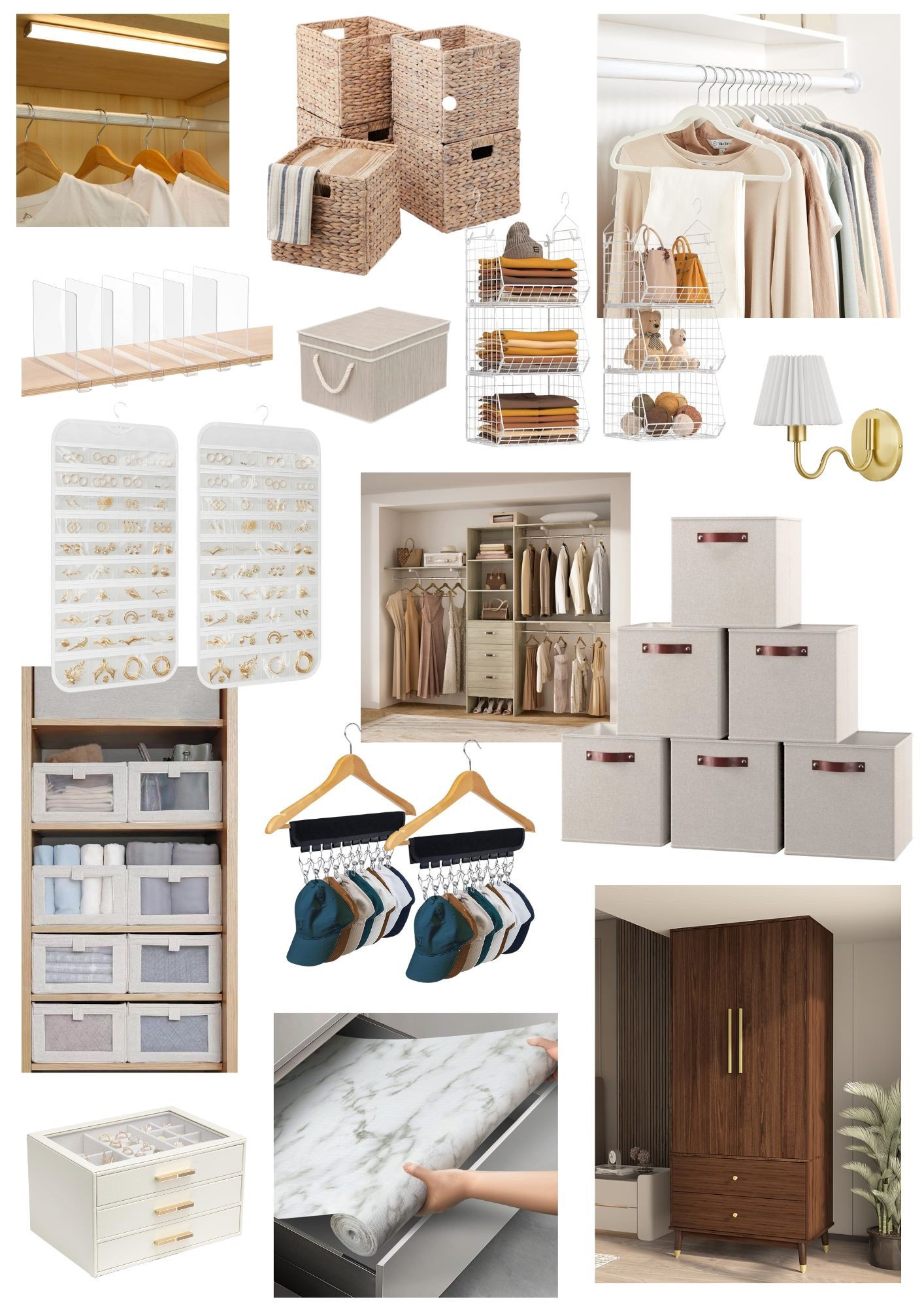 I’ve got spring cleaning on my mind, which is why I dedicated this week’s home décor mood board to all things closet organization! Get links to all of the stylish minimalist boxes, baskets, hangers, and closet systems that I love right here ⭐️

#LTKFindsUnder50 #LTKFindsUnder100 #LTKHome