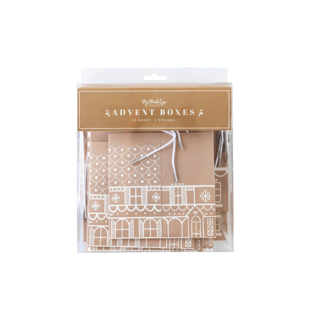 Gingerbread Advent Boxes | My Mind's Eye