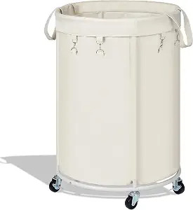 150L Large Capacity Rolling Laundry Basket Hamper with Wheels, Clothes hamper and Removable Bag f... | Amazon (US)