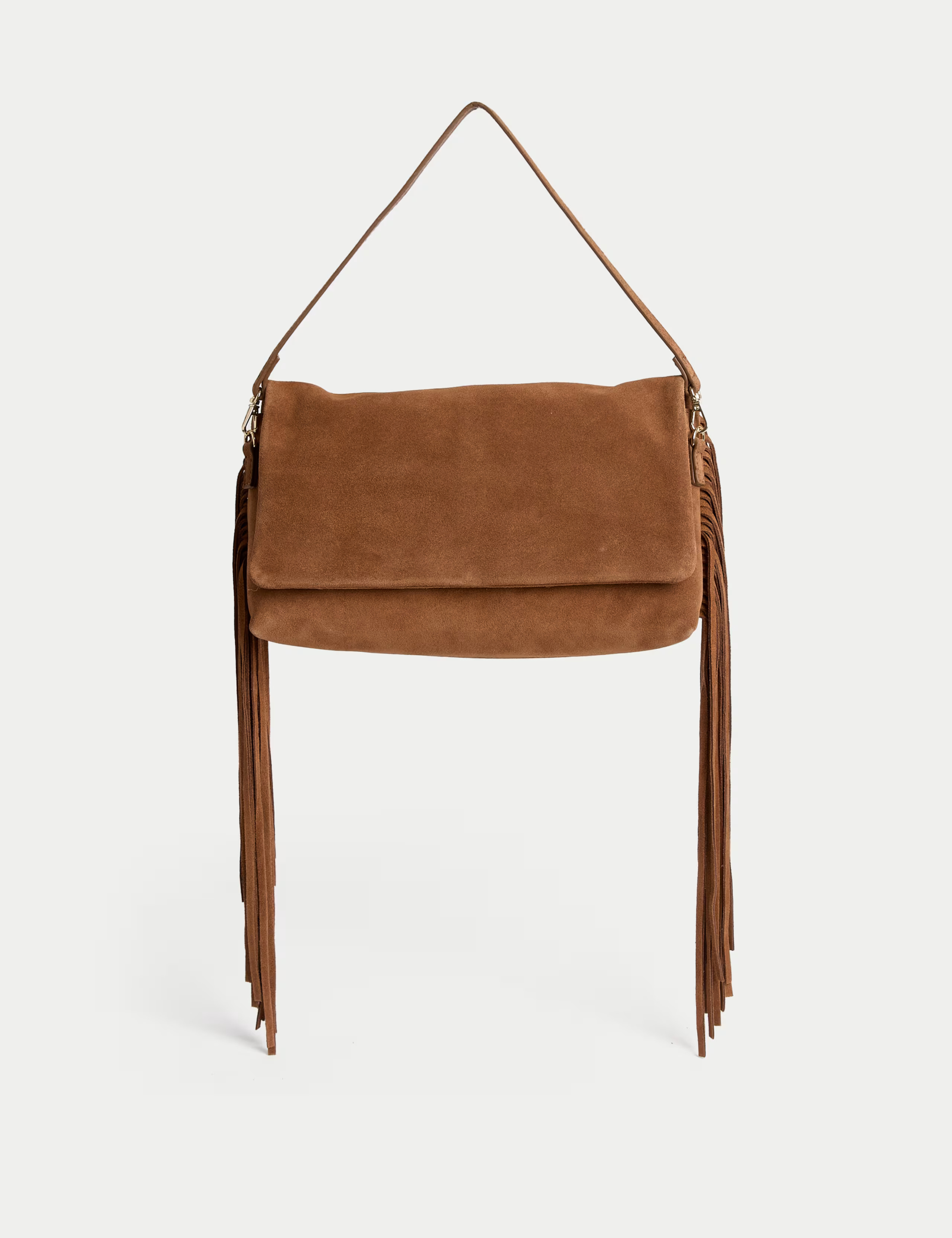 Suede Fringed Shoulder Bag | Per Una | M&S | Marks & Spencer (UK)