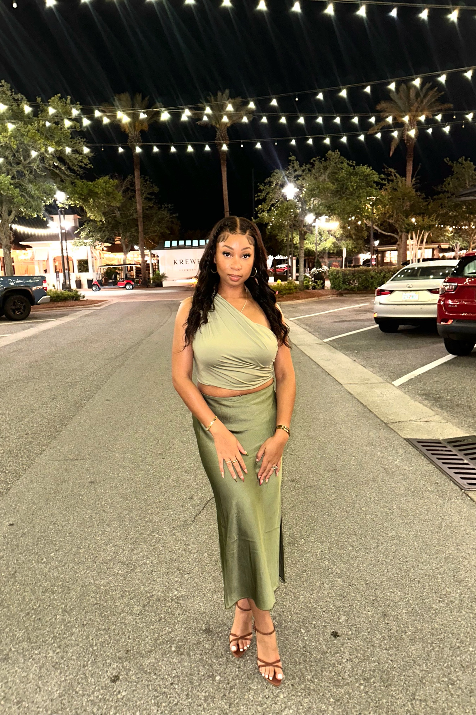 Perfect satin green date night outfit  ✨#LTKFashion #datenightoutfit

#LTKSeasonal