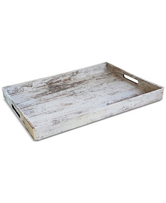 Jay Imports Birch-Finished Rectangular Tray & Reviews - Macy's | Macys (US)