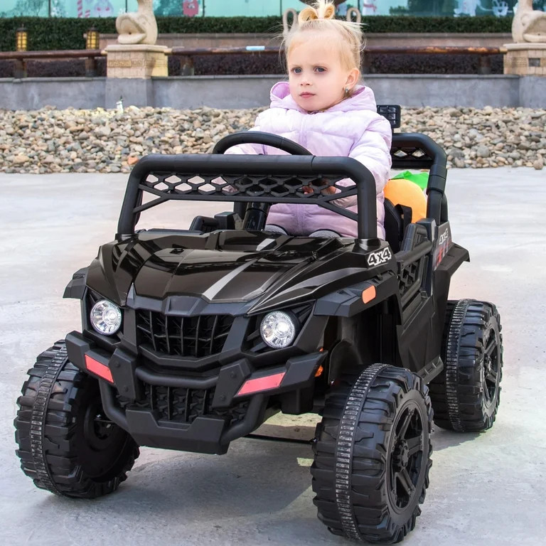 Battery Truck for Kids, 12V Powered Ride On Cars with Remote Control, LED Light, MP3 Player, Off ... | Walmart (US)