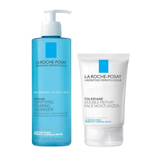 Bundle of La Roche-Posay Toleriane Purifying Foaming Facial Cleanser + Toleriane Double Repair Face Moisturizer | Amazon (US)
